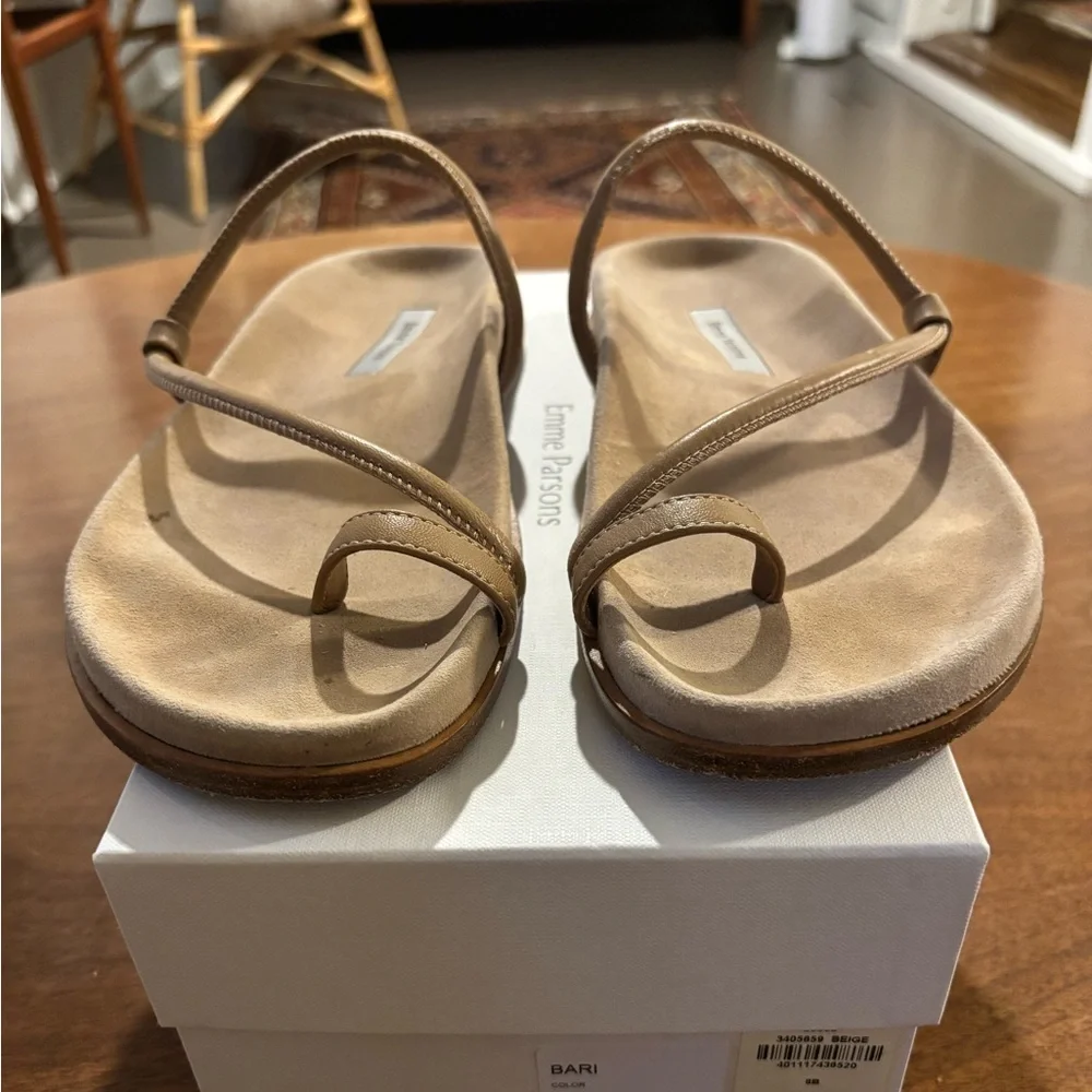 Emme Parsons Bari tan leather sandal - Picture 2 of 9